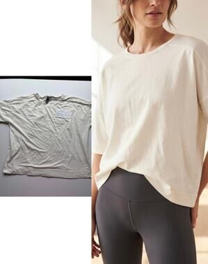 Sweaty Betty London White Tee | Size L (US 12)